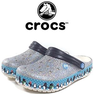 Crocs Crocband Unisex Penguins Glitter Clog Mule